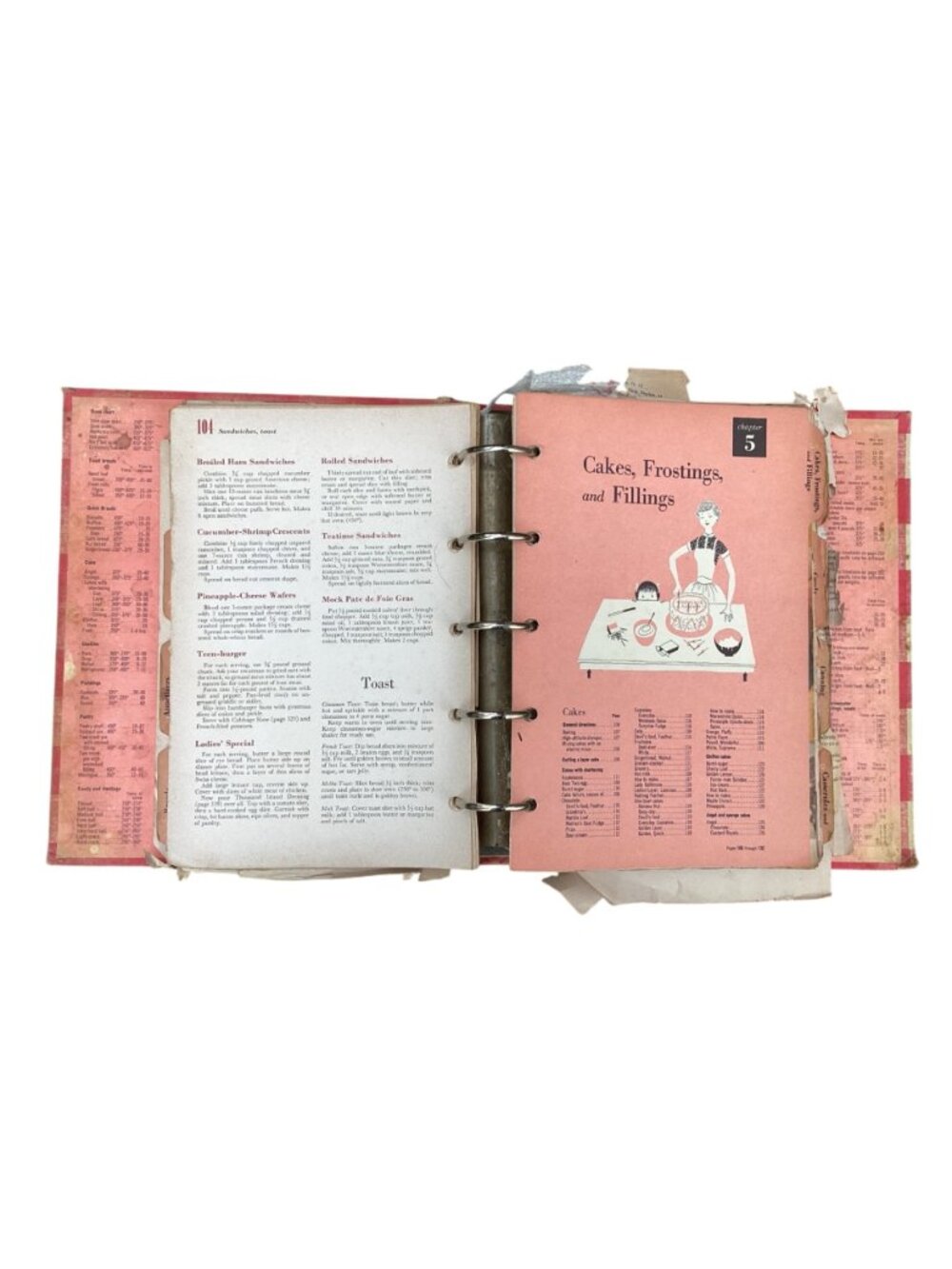 MCM Better Homes and Gardens New Cook Book Binder + Lot of Food Related Ephemera - Picture 5 of 15